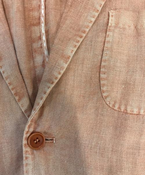 C.P COMPANY（シーピーカンパニー）C.P COMPANY (シーピーカンパニー) リネンテーラードジャケット オレンジ サイズ:48の古着・服飾アイテム