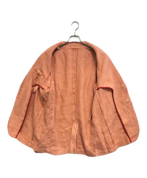 C.P COMPANY（シーピーカンパニー）C.P COMPANY (シーピーカンパニー) リネンテーラードジャケット オレンジ サイズ:48の古着・服飾アイテム