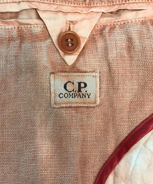 C.P COMPANY（シーピーカンパニー）C.P COMPANY (シーピーカンパニー) リネンテーラードジャケット オレンジ サイズ:48の古着・服飾アイテム