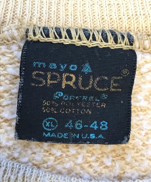 SPRUCE（スプルース）SPRUCE (スプルース) ラグランスウェット マスタード サイズ:XLの古着・服飾アイテム