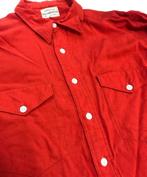 Viyella（ヴァイエラ）Viyella (ヴァイエラ) Abercrombie & Fitch (アバクロンビー アンド フィッチ) 長袖シャツ レッド サイズ:17 1/2の古着・服飾アイテム