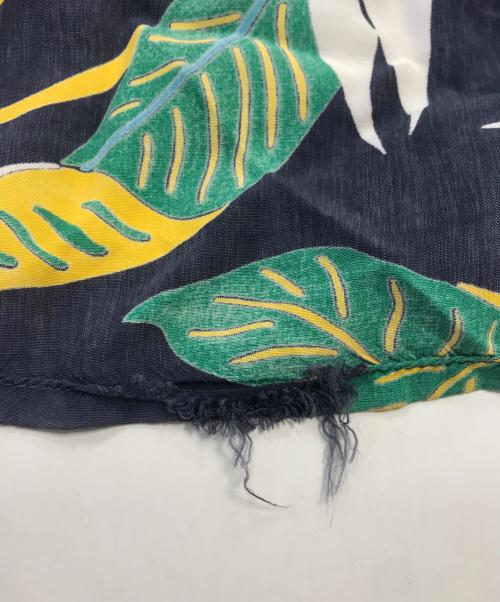 VINTAGE（ヴィンテージ）VINTAGE (ヴィンテージ) 推定50s 極楽鳥花柄アロハシャツ ブラック サイズ:不明の古着・服飾アイテム
