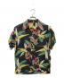 VINTAGE（ヴィンテージ）の古着「推定50s 極楽鳥花柄アロハシャツ」｜ブラック