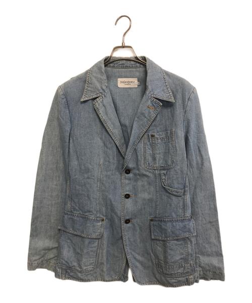 Yves Saint Laurent（イヴサンローラン）Yves Saint Laurent (イヴサンローラン) デニムブレザー インディゴ サイズ:SIZE 48の古着・服飾アイテム