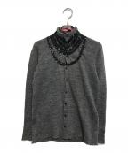 JUNYA WATANABE MAN PINKジュンヤワタナベマン ピンク）の古着「スパンコール装飾ニットカーディガン」｜グレー