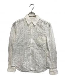 COMME des GARCONS COMME des GARCONS（コムデギャルソン コムデギャルソン）の古着「花柄カットアウトシャツ」｜ホワイト