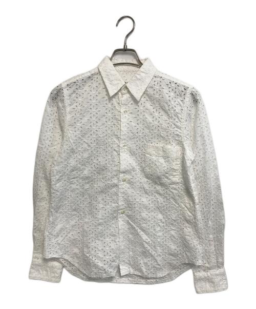 COMME des GARCONS COMME des GARCONS（コムデギャルソン コムデギャルソン）COMME des GARCONS COMME des GARCONS (コムデギャルソン コムデギャルソン) 花柄カットアウトシャツ ホワイト サイズ:Ｓの古着・服飾アイテム