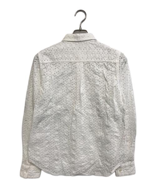 COMME des GARCONS COMME des GARCONS（コムデギャルソン コムデギャルソン）COMME des GARCONS COMME des GARCONS (コムデギャルソン コムデギャルソン) 花柄カットアウトシャツ ホワイト サイズ:Ｓの古着・服飾アイテム
