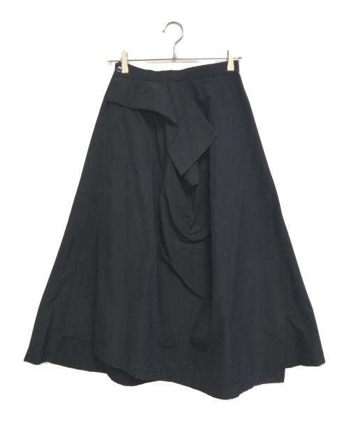 tricot COMME des GARCONS（トリココムデギャルソン）tricot COMME des GARCONS (トリココムデギャルソン) 巻きスカート ブラック サイズ:Mの古着・服飾アイテム