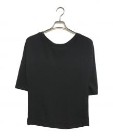 DRIES VAN NOTEN（ドリスヴァンノッテン）の古着「半袖ニット」｜ブラック