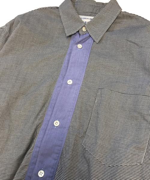 COMME des GARCONS SHIRT（コムデギャルソンシャツ）COMME des GARCONS SHIRT (コムデギャルソンシャツ) 切替チェックシャツ グレー サイズ:Mの古着・服飾アイテム
