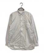 COMME des GARCONS SHIRTコムデギャルソンシャツ）の古着「メッシュドッキングチェックシャツ」｜ホワイト
