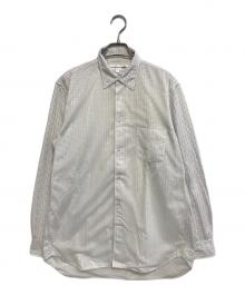 COMME des GARCONS SHIRT（コムデギャルソンシャツ）の古着「メッシュドッキングチェックシャツ」｜ホワイト