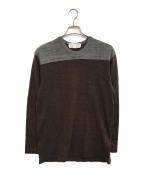 COMME des GARCONS SHIRTコムデギャルソンシャツ）の古着「切替ニット」｜ブラウン