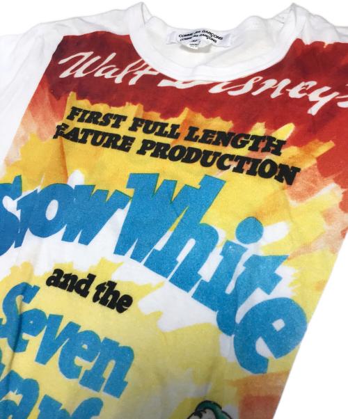 COMME des GARCONS COMME des GARCONS（コムデギャルソン コムデギャルソン）COMME des GARCONS COMME des GARCONS (コムデギャルソン コムデギャルソン) DISNEY (ディズニー) キャラクターTシャツ ホワイト サイズ:Mの古着・服飾アイテム