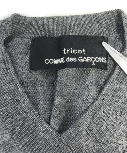 tricot COMME des GARCONS（トリココムデギャルソン）tricot COMME des GARCONS (トリココムデギャルソン) 切替ニット グレー サイズ:表記なしの古着・服飾アイテム