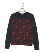 DRIES VAN NOTENドリスヴァンノッテン）の古着「切替ラメニット」｜ブラック