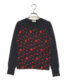 DRIES VAN NOTEN（ドリスヴァンノッテン）の古着「切替ラメニット」｜ブラック