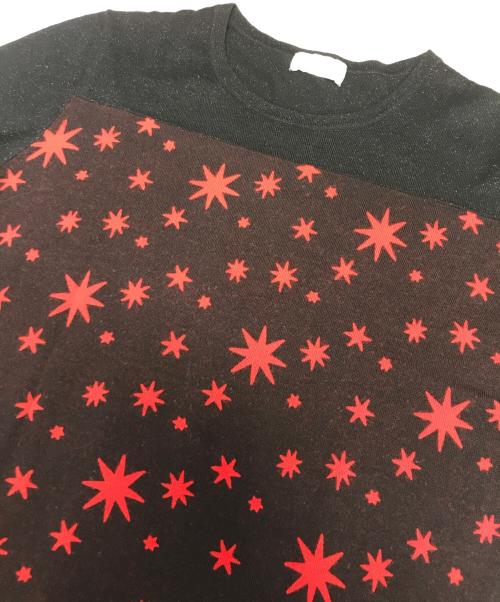 DRIES VAN NOTEN（ドリスヴァンノッテン）DRIES VAN NOTEN (ドリスヴァンノッテン) 切替ラメニット ブラック サイズ:Smallの古着・服飾アイテム