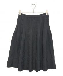 tricot COMME des GARCONS（トリココムデギャルソン）の古着「シワ加工スカート」｜ブラック