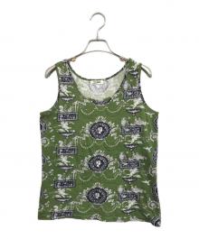 Jean Paul GAULTIER（ジャンポールゴルチェ）の古着「総柄タンクトップ」｜グリーン