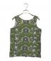 Jean Paul GAULTIER (ジャンポールゴルチェ) 総柄タンクトップ グリーン サイズ:9号：18000円