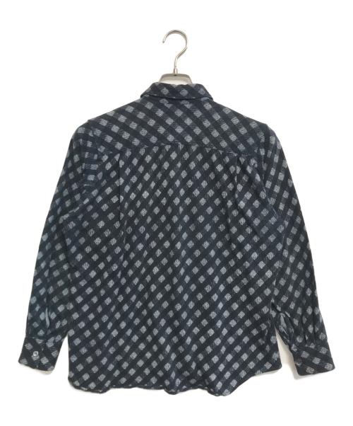 COMME des GARCONS SHIRT（コムデギャルソンシャツ）COMME des GARCONS SHIRT (コムデギャルソンシャツ) 総柄シャツ ネイビー サイズ:Sの古着・服飾アイテム