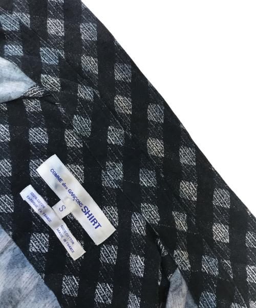 COMME des GARCONS SHIRT（コムデギャルソンシャツ）COMME des GARCONS SHIRT (コムデギャルソンシャツ) 総柄シャツ ネイビー サイズ:Sの古着・服飾アイテム