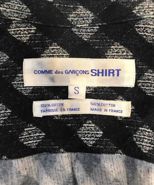 COMME des GARCONS SHIRT（コムデギャルソンシャツ）COMME des GARCONS SHIRT (コムデギャルソンシャツ) 総柄シャツ ネイビー サイズ:Sの古着・服飾アイテム