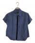 tricot COMME des GARCONS（トリココムデギャルソン）の古着「フロントプリーツドットシャツ」｜ブルー