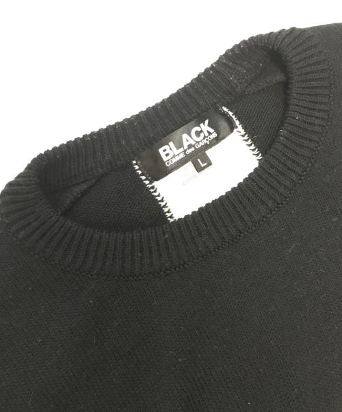 BLACK COMME des GARCONS（ブラックコムデギャルソン）BLACK COMME des GARCONS (ブラックコムデギャルソン) ニット ブラック サイズ:Lの古着・服飾アイテム
