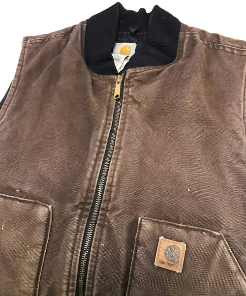 CarHartt（カーハート）CarHartt (カーハート) ダックベスト ブラウン サイズ:Lの古着・服飾アイテム
