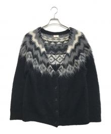 CELINE（セリーヌ）の古着「フェアアイルカーディガン」｜ブラック