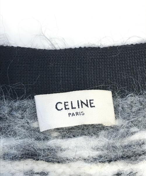 CELINE（セリーヌ）CELINE (セリーヌ) フェアアイルカーディガン ブラック サイズ:Lの古着・服飾アイテム