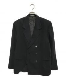 YOHJI YAMAMOTO（ヨウジヤマモト）の古着「90’s ダブルブレスト変形ジャケット」｜ブラック