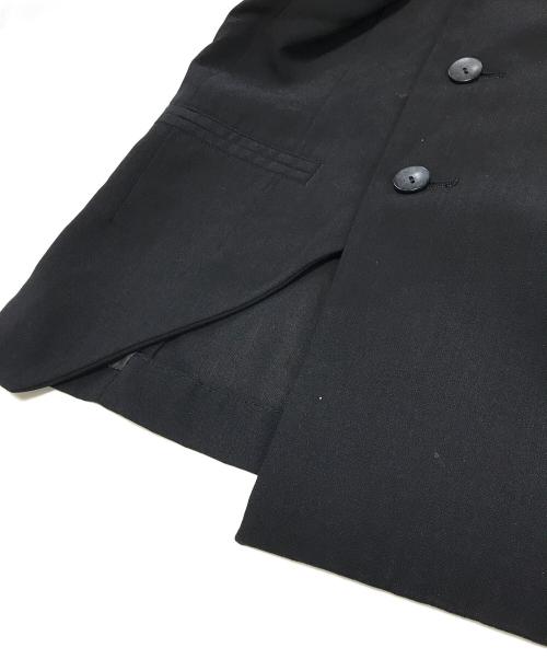 YOHJI YAMAMOTO（ヨウジヤマモト）YOHJI YAMAMOTO (ヨウジヤマモト) 90’s ダブルブレスト変形ジャケット ブラック サイズ:Sの古着・服飾アイテム