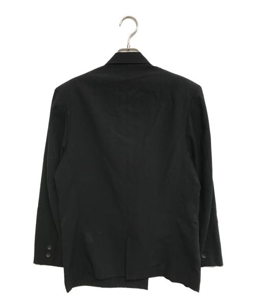 YOHJI YAMAMOTO（ヨウジヤマモト）YOHJI YAMAMOTO (ヨウジヤマモト) 90’s ダブルブレスト変形ジャケット ブラック サイズ:Sの古着・服飾アイテム