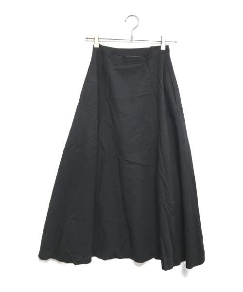 Y's bis（ワイズビス）Y's bis (ワイズビス) ウールギャバスカート ブラック サイズ:表記なしの古着・服飾アイテム