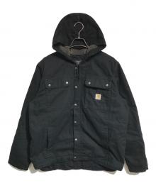 CarHartt（カーハート）の古着「WASHED DUCK SHERPA-LINED UTILITY JACKET」｜ブラック