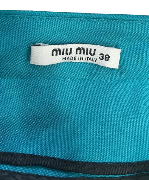 MIU MIU（ミュウミュウ）MIU MIU (ミュウミュウ) スカート スカイブルー サイズ:38の古着・服飾アイテム
