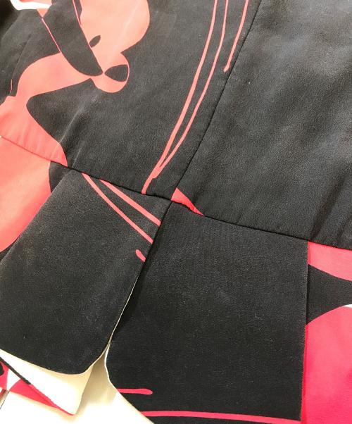 MIU MIU（ミュウミュウ）MIU MIU (ミュウミュウ) ジップアップフリルジャケット ブラック サイズ:36の古着・服飾アイテム