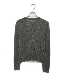 BOTTEGA VENETA（ボッテガベネタ）の古着「ニットカーディガン」｜ブラック