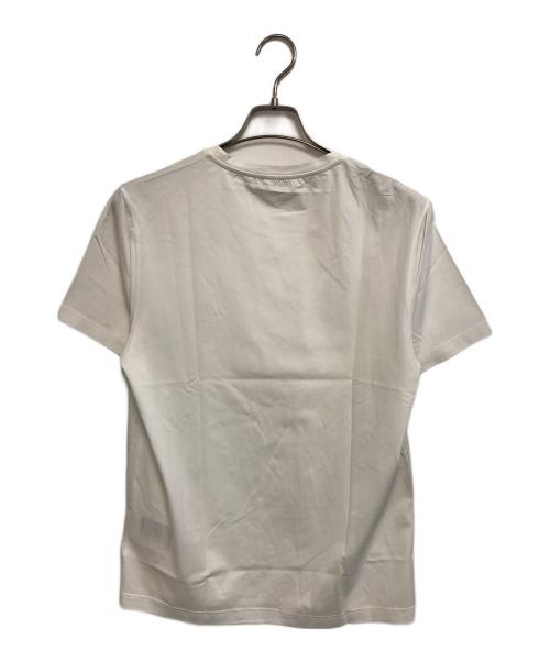 PRADA（プラダ）PRADA (プラダ) ロゴ刺繍Tシャツ ホワイト サイズ:Mの古着・服飾アイテム