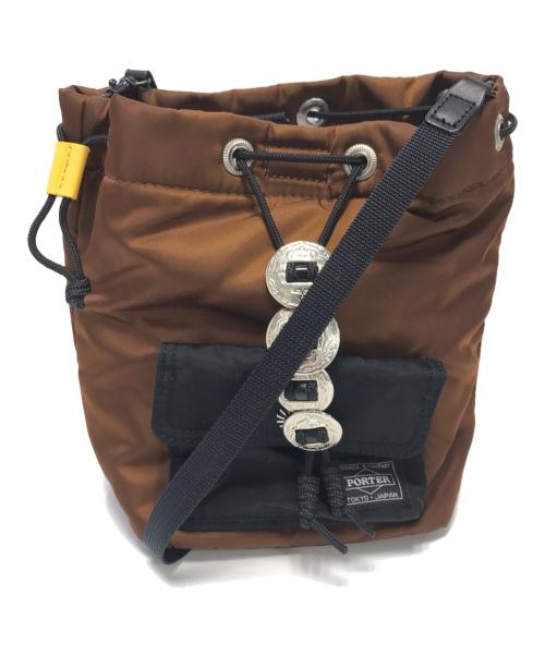 PORTER（ポーター）PORTER (ポーター) TOGA ARCHIVES (トーガアーカイブス) String Bag ブラウン サイズ:表記なしの古着・服飾アイテム