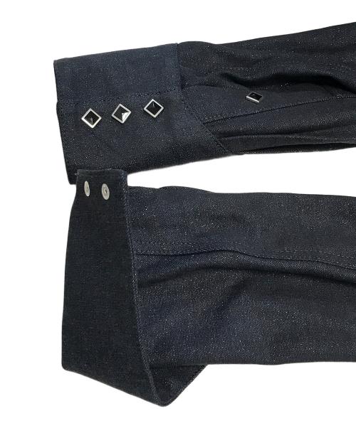 A PUZZLING HOME（アパズリングホーム）A PUZZLING HOME (アパズリングホーム) RAINBOW LAME DENIM WESTERNSHIRT ブラック サイズ:3の古着・服飾アイテム