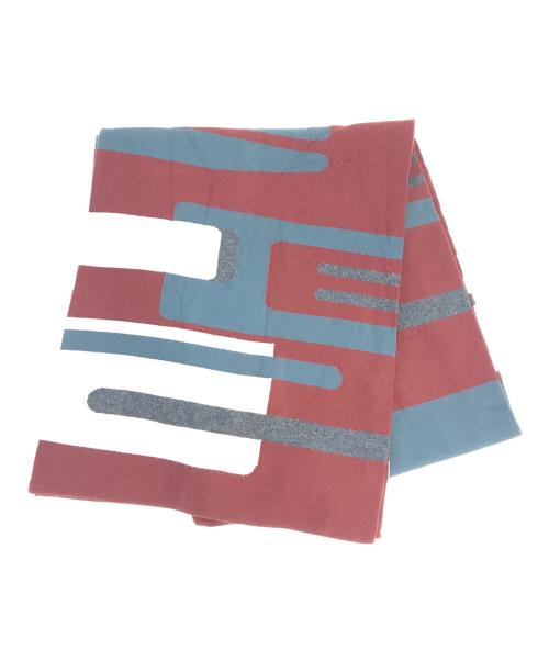 HERMES（エルメス）HERMES (エルメス) ウールニットマフラー ブラウンの古着・服飾アイテム
