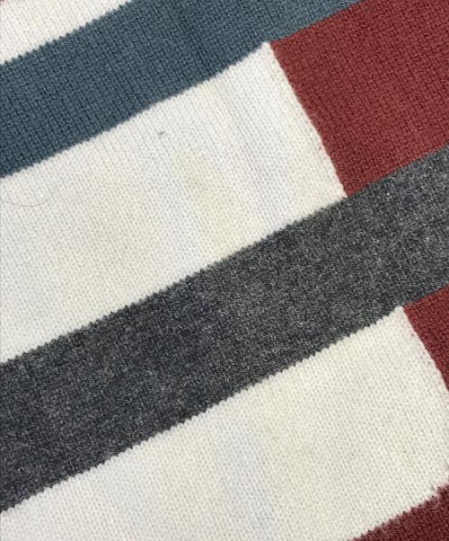 HERMES（エルメス）HERMES (エルメス) ウールニットマフラー ブラウンの古着・服飾アイテム