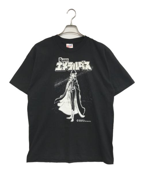 キャラクターTシャツ（キャラクターTシャツ）キャラクターTシャツ (キャラクターTシャツ) クイーン・エメラルダスキャラクターTシャツ ブラック サイズ:XLの古着・服飾アイテム
