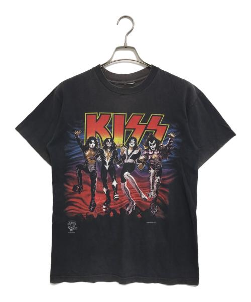 バンドTシャツ（バンドTシャツ）バンドTシャツ (バンドTシャツ) 90s KISS(キッス)バンドTシャツ ブラック サイズ:表記なしの古着・服飾アイテム