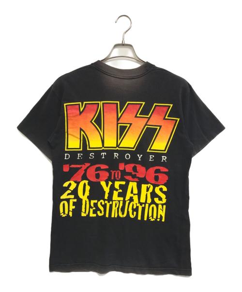 バンドTシャツ（バンドTシャツ）バンドTシャツ (バンドTシャツ) 90s KISS(キッス)バンドTシャツ ブラック サイズ:表記なしの古着・服飾アイテム